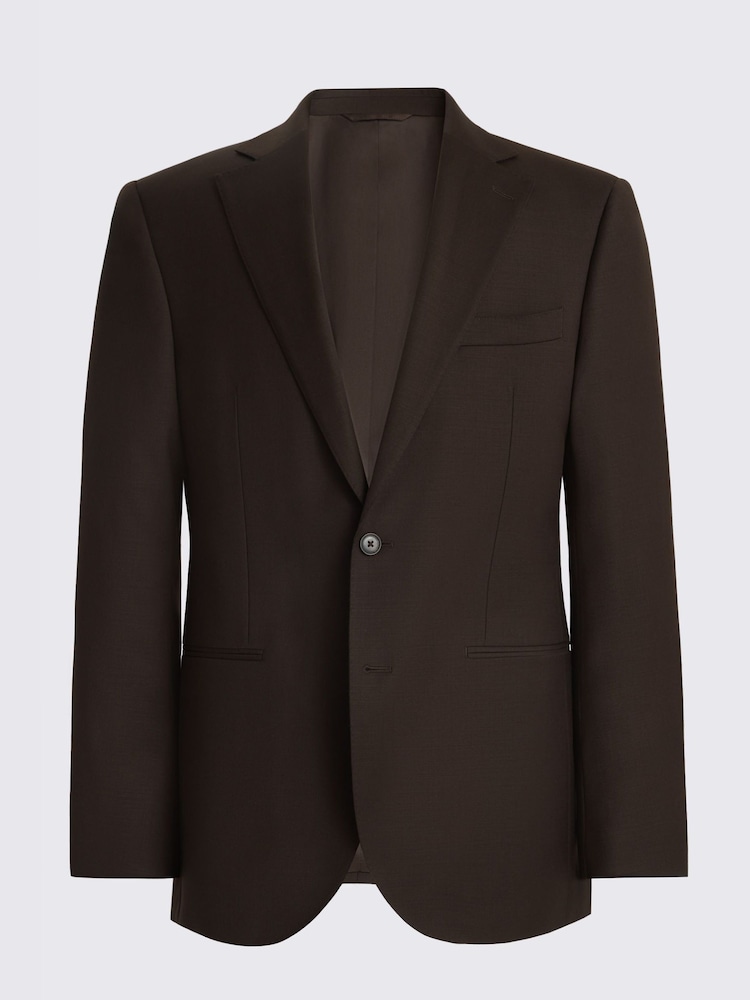 Chaqueta de traje de sarga de mezcla de lana con corte sartorial Performance de MOSS - Imagen 7 de 7 Chaqueta de traje de sarga de mezcla de lana con corte sartorial Performance de MOSS - Imagen 7 de 7