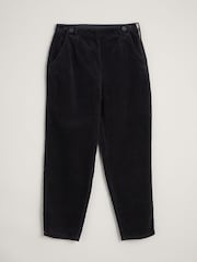 Seasalt Cornwall Dark Black Petite Porfell 100% Cotton Trousers - Image 4 of 5
