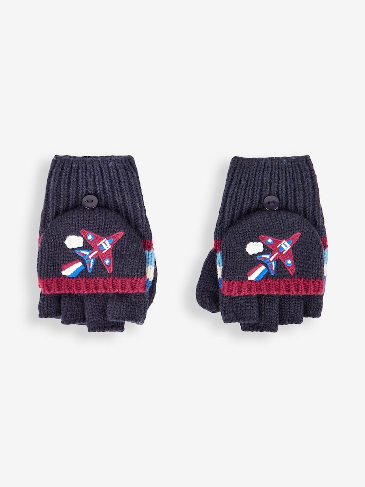 Guantes para niño rojos de rayas con avión de Jojo Maman Bébé - Imagen 2 de 3 Guantes para niño rojos de rayas con avión de Jojo Maman Bébé - Imagen 2 de 3