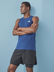 adidas Blue Train Essentials Feelready Training Vest - Image 1 of 6