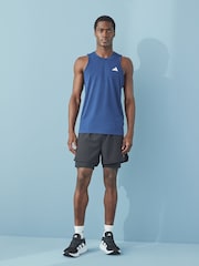 adidas Blue Train Essentials Feelready Training Vest - Image 2 of 6