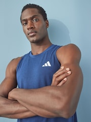 adidas Blue Train Essentials Feelready Training Vest - Image 4 of 6