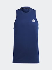 adidas Blue Train Essentials Feelready Training Vest - Image 6 of 6