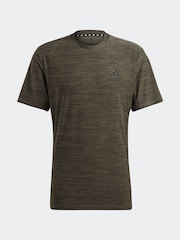 Braun - adidas Train Essentials Training T-Shirt mit Stretch - Bild 5 von 5