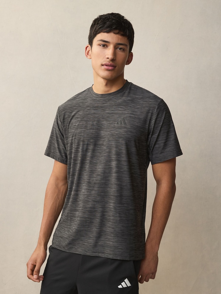 adidas Grey Train Essentials Stretch Training T-Shirt - Image 1 of 5