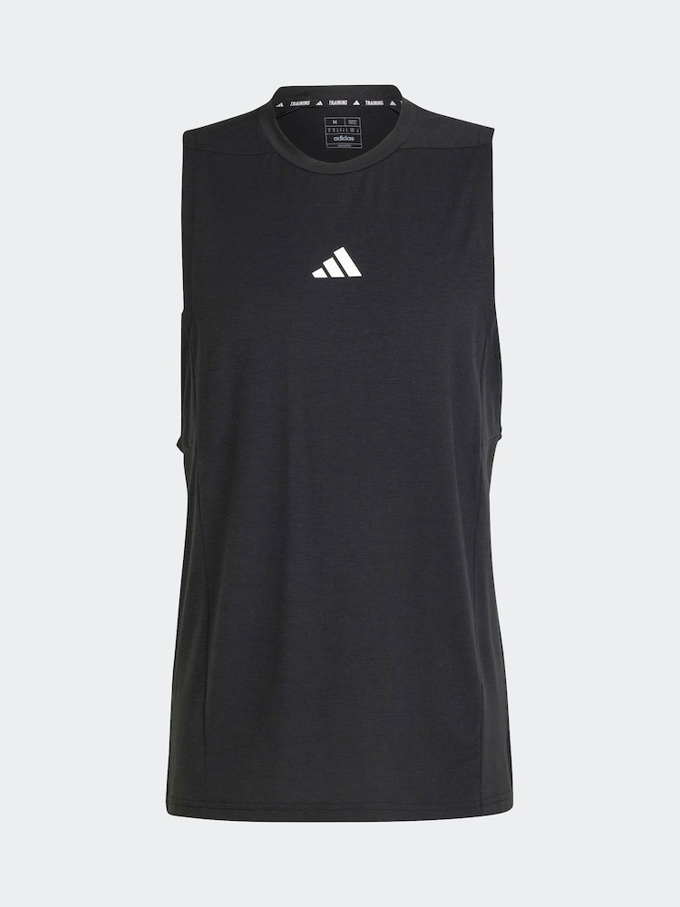 adidas Black Designed For Training Workout Tank Top - Image 5 of 6