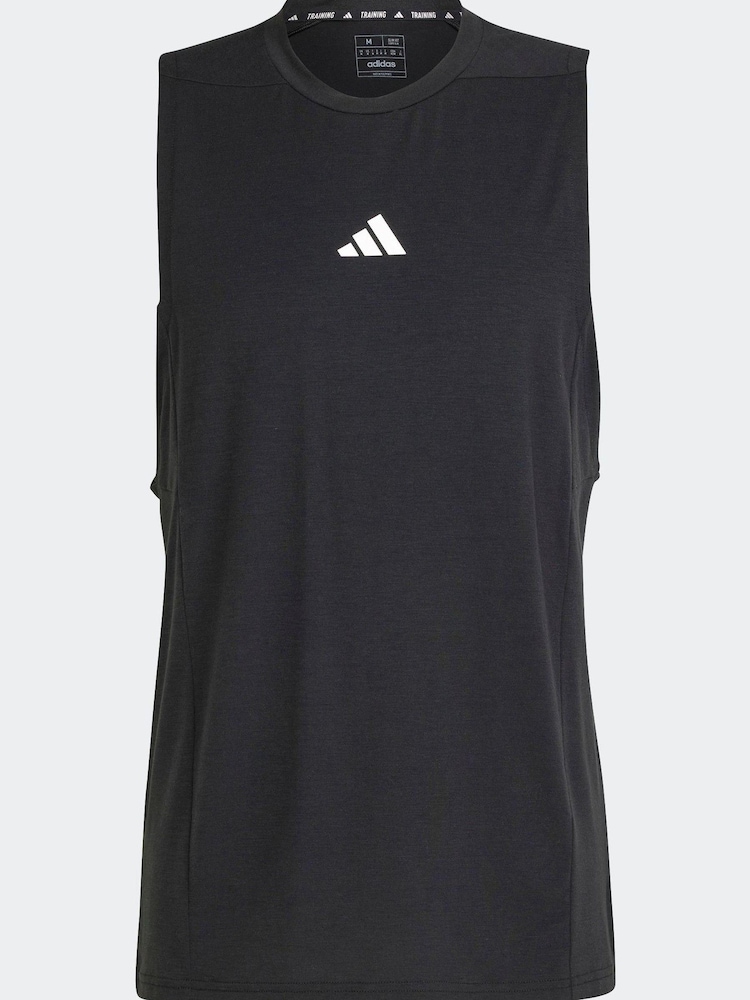 Черный - adidas Designed For Training Workout Tank Top - Изображение 6 из 6