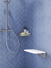 CROYDEX White and Chrome Shower Seat - Image 1 of 4
