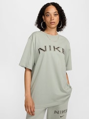 Nike Sage Green Sportswear Phoenix Short-Sleeve T-Shirt - Image 1 of 5