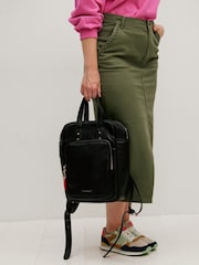 Oliver Bonas Black Mami Laptop Backpack - Image 1 of 7