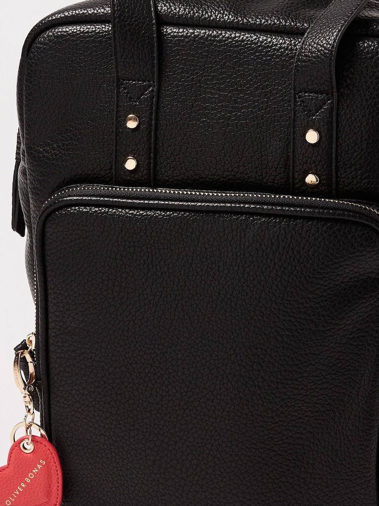 Oliver Bonas Black Mami Laptop Backpack - Image 7 of 7