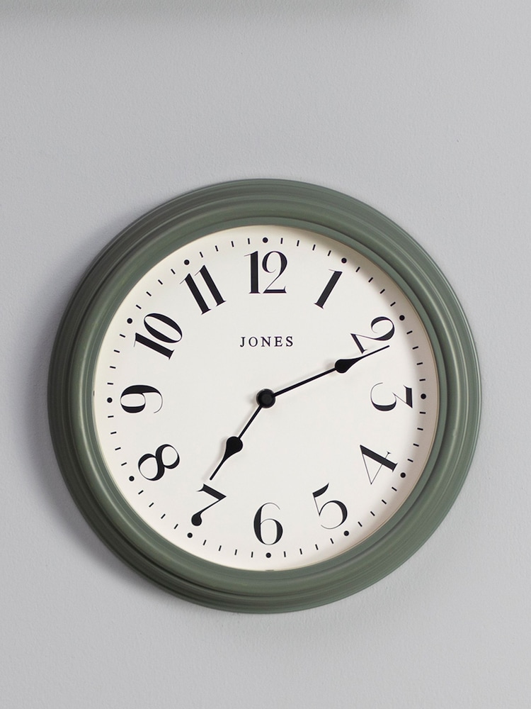 Jones Clocks Green Venetian Moss Green Wall Clock - Image 1 of 2