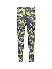 Mountain Warehouse Green Talus Printed Quick Dry Kids Baselayer Top & Thermals Set - Image 5 of 9