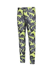 Mountain Warehouse Green Talus Printed Quick Dry Kids Baselayer Top & Thermals Set - Image 6 of 9