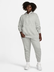 Nike Black/ chrome Curve Sportswear Phoenix Fleece Oversized Pullover Hoodie - Image 3 of 9