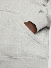 Nike Black/ chrome Curve Sportswear Phoenix Fleece Oversized Pullover Hoodie - Image 7 of 9
