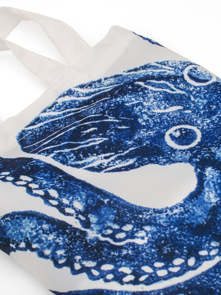 BlissHome Blue Creatures Octopus Shower Curtain - Image 2 of 3 BlissHome Blue Creatures Octopus Shower Curtain - Image 2 of 3