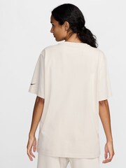 Nike Cream Sportswear Phoenix Short-Sleeve T-Shirt - Image 2 of 5