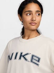 Nike Cream Sportswear Phoenix Short-Sleeve T-Shirt - Image 4 of 5