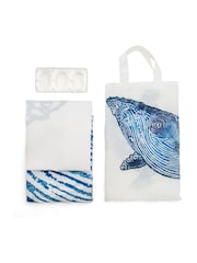 BlissHome Blue Creatures Whale Shower Curtain - Image 2 of 3