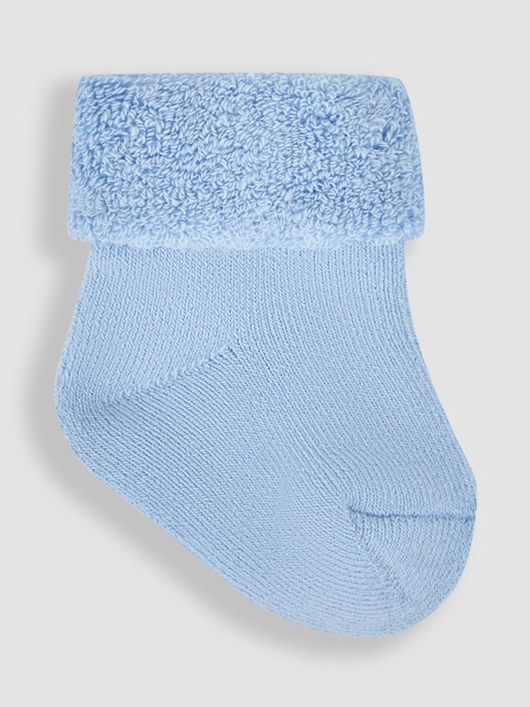 JoJo Maman Bébé Navy Blue 3-Pack Baby Socks - Image 2 of 4