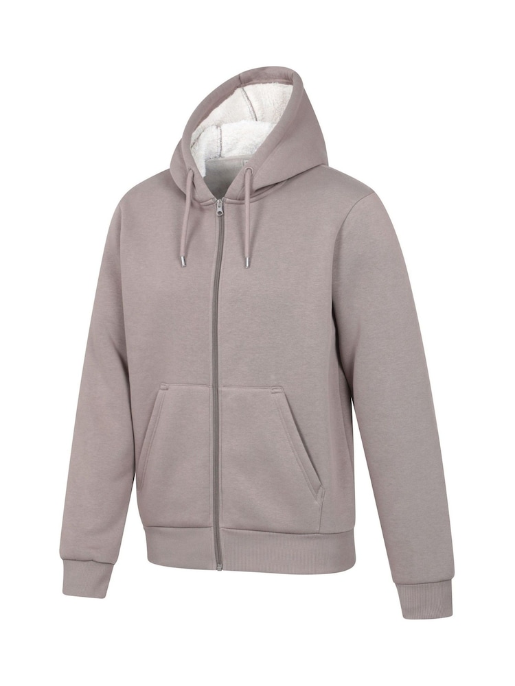 Mountain Warehouse Brown Dalton Borg Lined Hoodie - Image 2 of 4 Mountain Warehouse Brown Dalton Borg Lined Hoodie - Image 2 of 4