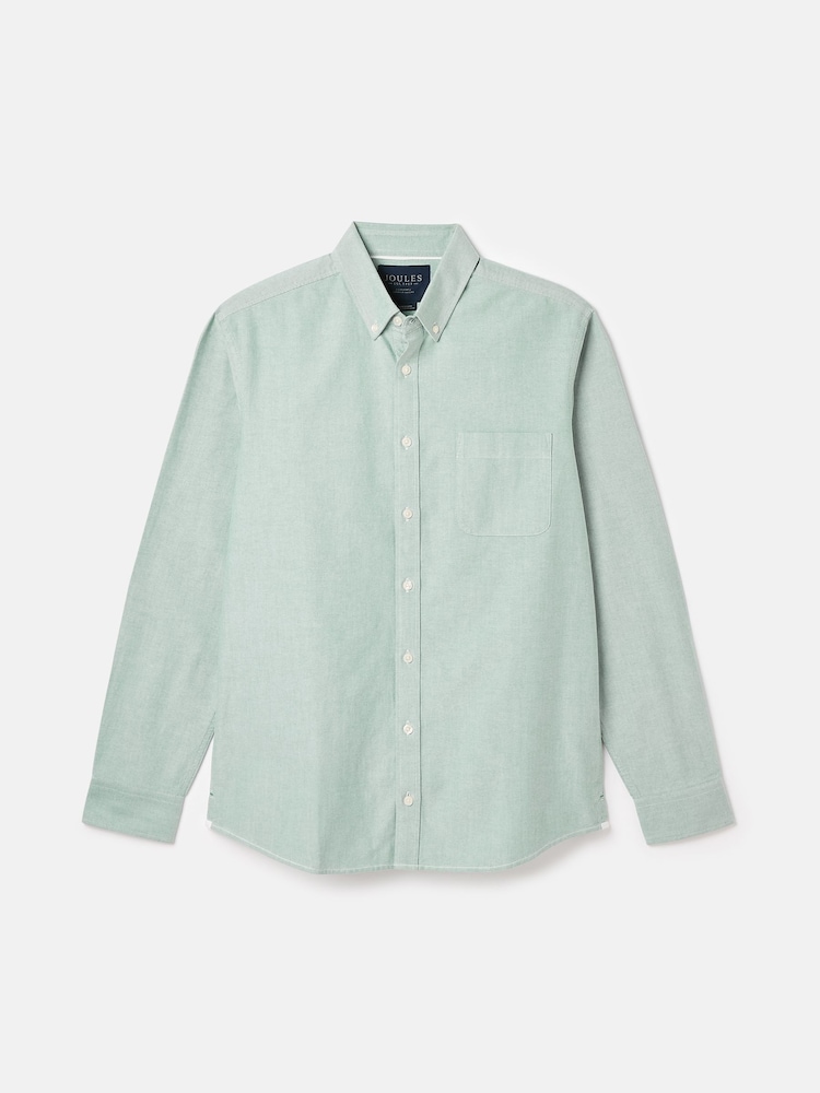 Joules Oxford Sage Green Long Sleeve Classic Fit Shirt - Image 12 of 12 Joules Oxford Sage Green Long Sleeve Classic Fit Shirt - Image 12 of 12