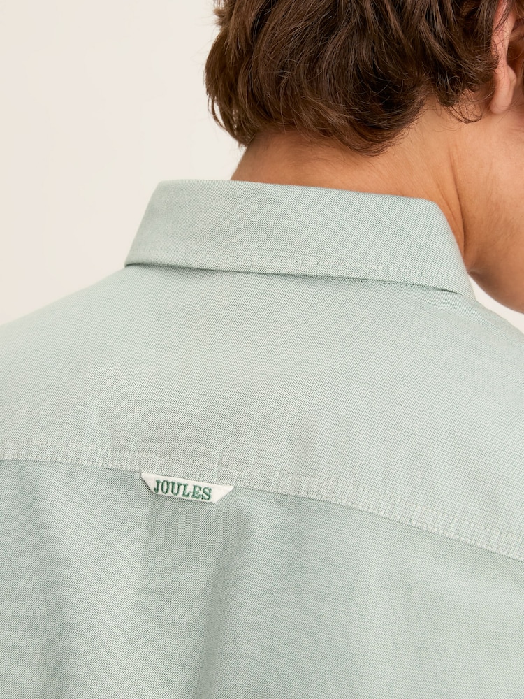 Joules Oxford Sage Green Long Sleeve Classic Fit Shirt - Image 2 of 12 Joules Oxford Sage Green Long Sleeve Classic Fit Shirt - Image 2 of 12