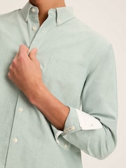Joules Oxford Sage Green Long Sleeve Classic Fit Shirt - Image 5 of 12