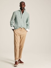 Joules Oxford Sage Green Long Sleeve Classic Fit Shirt - Image 9 of 12
