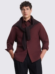 MOSS Red Washed Oxford Shirt - Image 1 of 4