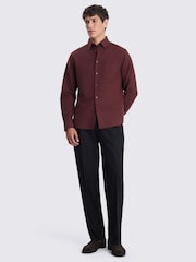 MOSS Red Washed Oxford Shirt - Image 2 of 4
