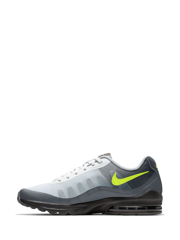 Nike Grey/Yellow Air Max Invigor Trainers - Image 4 of 8