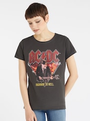 Amplified Grey Ac/Dc Highway To Hell 100% Cotton T-Shirt - Image 1 of 4