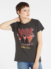 Amplified Grey Ac/Dc Highway To Hell 100% Cotton T-Shirt - Image 3 of 4