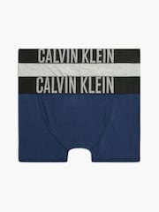 Calvin Klein Blue Intense Power Boys Trunks 2 Pack - Image 1 of 2