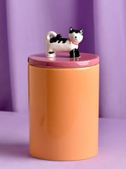 Widdop Orange Cat Treat Jar - Image 1 of 4