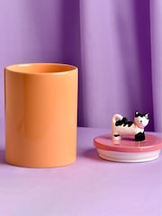 Widdop Orange Cat Treat Jar - Image 4 of 4