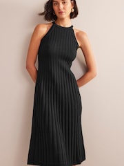 Boden Black Sleeveless Knitted Midi Dress - Image 1 of 5