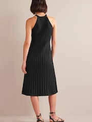 Boden Black Sleeveless Knitted Midi Dress - Image 2 of 5