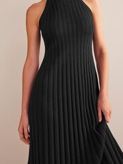 Boden Black Sleeveless Knitted Midi Dress - Image 3 of 5