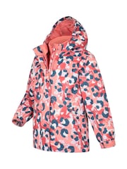 Mountain Warehouse Aries Printed Vanntett 3-i-1 Jakke - Bilde 3 av 6