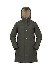 Mountain Warehouse Manta Borg Lined Womens Long Padded Jacket - 6এর মধ্যে 1 ছবি
