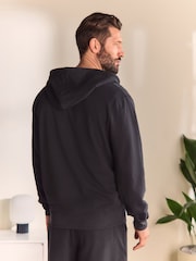 Slate Grey 100% Cotton Lightweight Zip Up Hoodie - Image 2 of 6