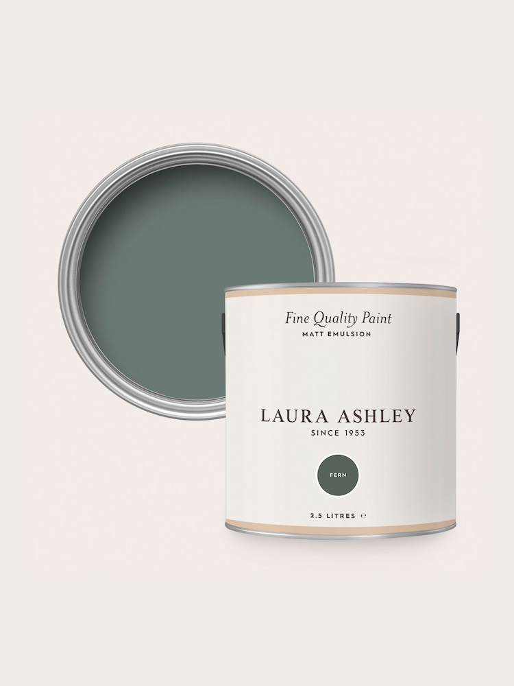 Laura Ashley Fern Green Matt Emulsion 2.5Lt Paint - Image 4 of 4