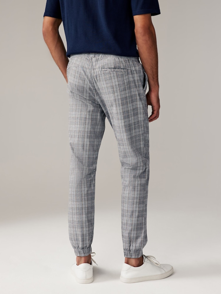 Grey Check Pull On Trousers - Image 6 of 6