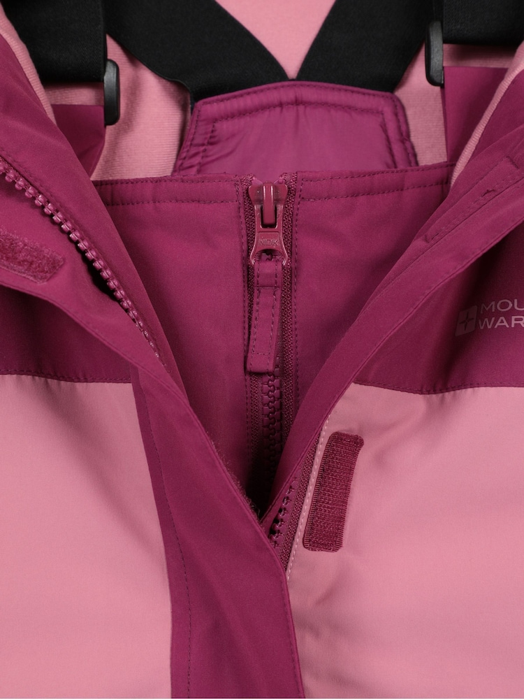 Mountain Warehouse Pink Polar Zone Jacket & Salopette Snow Set - Image 6 of 6