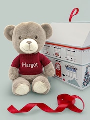 Babyblooms Christmas Frankie Bear with Red Jumper- White Embroidery - Image 1 of 4