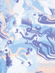 Mountain Warehouse Blue Talus Printed Quick Dry Kids Baselayer Top & Thermals Set - Image 8 of 9