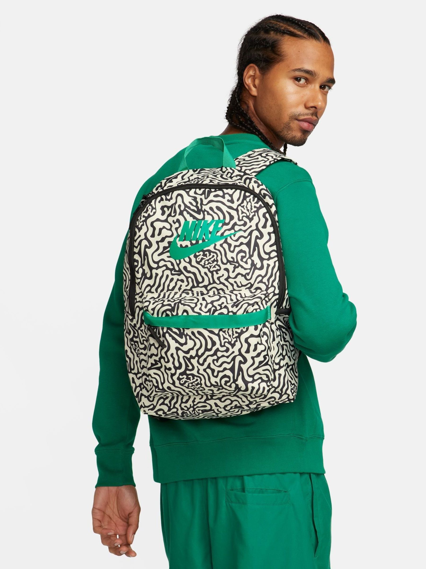 Buy Nike Cream Black Grey Heritage Backpack from Next Luxembourg